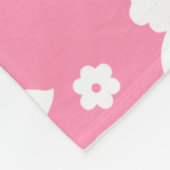 Aloha Pink Classic Hawaiian Seamless Pattern Fleecedecke (Ecke)