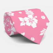 Aloha Pink Classic Hawaiian Seamless Pattern Krawatte (Gerollt)