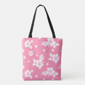 Aloha Pink Klassisches hawaiianisches Muster Tasche (Rückseite)
