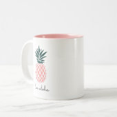 Aloha Pink Zweifarbige Tasse (Vorderseite Links)