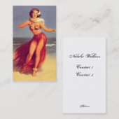 Aloha Pinup korrigierte Visitenkarte (Vorne/Hinten)