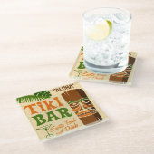 Aloha Plakat Glasuntersetzer (Schrägansicht)