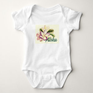 Aloha Plumeria Baby Strampler