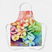 Aloha Plumeria Blüten Schürze (Vorderseite)