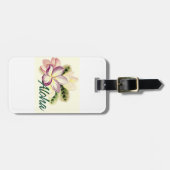 Aloha Plumeria Gepäckanhänger (Vorderseite horizontal)