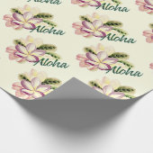 Aloha Plumeria Geschenkpapier (Ecke)