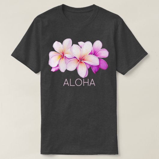 Aloha Plumeria Hawaiian TShirt (Design vorne)