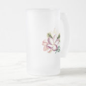 Aloha Plumeria Mattglas Bierglas (VorderseiteRechts)