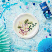 Aloha Plumeria Pappteller (Party)