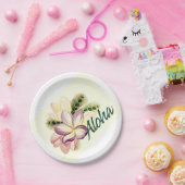 Aloha Plumeria Pappteller (Party)