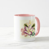 Aloha Plumeria Tasse (VorderseiteRechts)