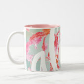 Aloha Plumeria-Tasse Zweifarbige Tasse (Links)