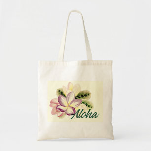 Aloha Plumeria Tragetasche