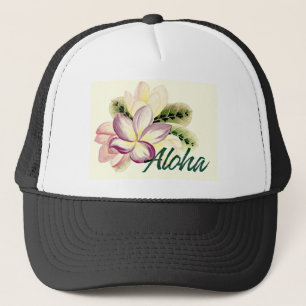 Aloha Plumeria Truckerkappe
