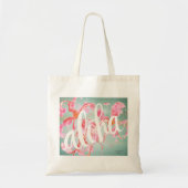 Aloha Plumeria Watercolor Tote Tragetasche (Vorne)