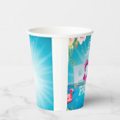 Aloha Pool Party Pappbecher (Rechts)