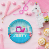 Aloha Pool Party Pappteller (Party)