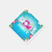 Aloha Pool Party Serviette (Ecke)