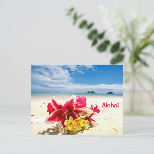 Aloha Post Card Postkarte (Stehend Vorderseite)