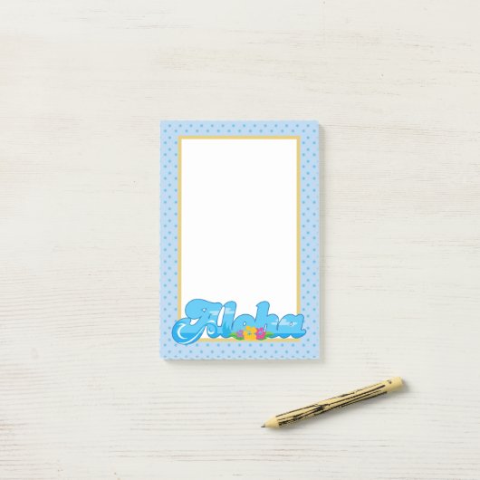 Aloha Post-it Klebezettel (Auf Schreibtisch)