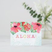 Aloha Postcard, Aloha Grußkarte Postkarte (Stehend Vorderseite)