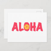 Aloha Postcard Postkarte (Vorne/Hinten)