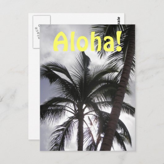 Aloha Postcard Postkarte (Vorne/Hinten)