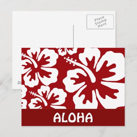 Aloha Postcard Postkarte (Vorne/Hinten)