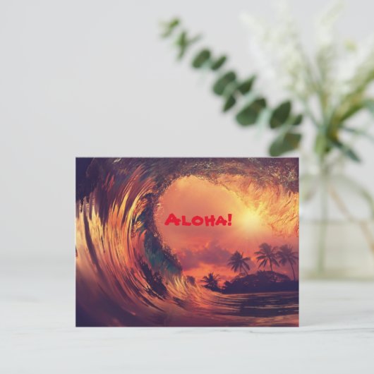 Aloha Postcard Postkarte (Stehend Vorderseite)