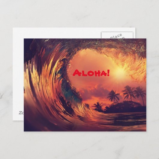 Aloha Postcard Postkarte (Vorne/Hinten)