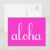 Aloha! Postkarte (Vorne/Hinten)