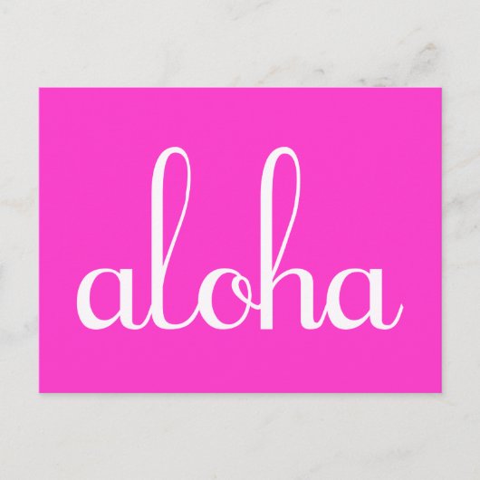 Aloha! Postkarte (Vorderseite)
