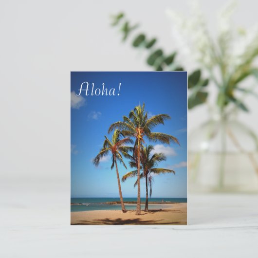 Aloha Postkarte (Stehend Vorderseite)