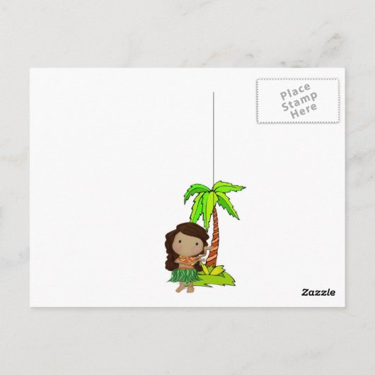 Aloha! Postkarte (Rückseite)