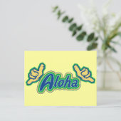 Aloha Postkarte (Stehend Vorderseite)