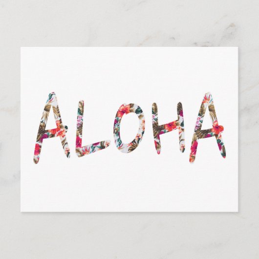 Aloha Postkarte (Vorderseite)