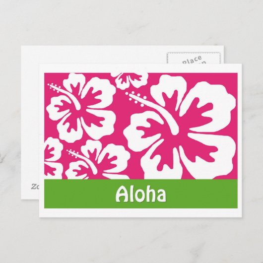 Aloha Postkarte (Vorne/Hinten)