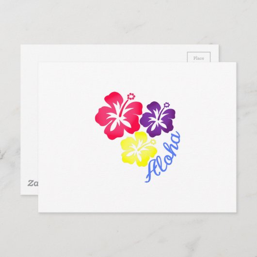 Aloha Postkarte (Vorne/Hinten)