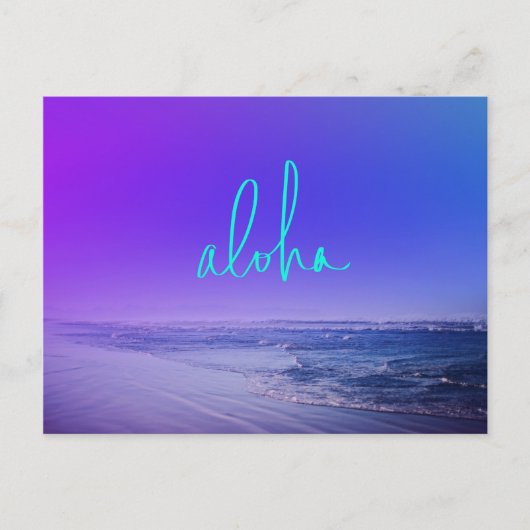 Aloha Postkarte (Vorderseite)