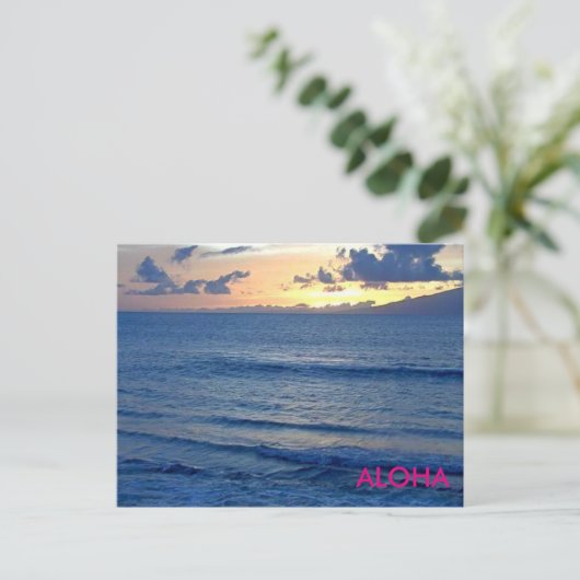 ALOHA POSTKARTE (Stehend Vorderseite)