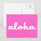 Aloha! Postkarte (Vorne/Hinten)