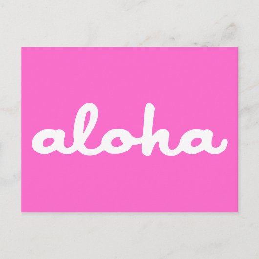 Aloha! Postkarte (Vorderseite)