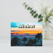 Aloha Postkarte (Stehend Vorderseite)