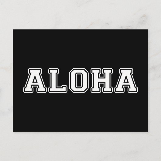 Aloha Postkarte (Vorderseite)