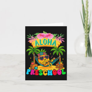 Aloha Preschool Ananas Hawaii Zurück zur Schule Ki Karte
