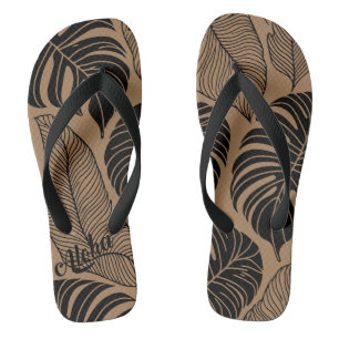 Aloha Print Slippers - Flip Flops Badesandalen