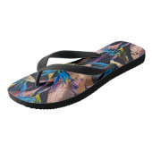 Aloha Print Slippers - Flip Flops Badesandalen (Schrägansicht)
