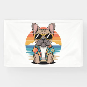 Aloha Pup – Coole French Bulldog Strand-Vibes Banner