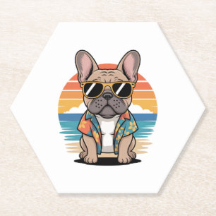 Aloha Pup – Coole French Bulldog Strand Vibes Untersetzer