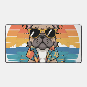 Aloha Pup  Cooler Französischer Bulldogge Strand V Schreibtischunterlage